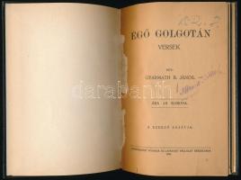 Gyarmath B. János: Égő Golgotán. Versek. Békéscsaba, 1921, Szerzői kiadás, "Körösvidék" Ny...