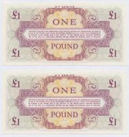 Nagy-Britannia / Katonai kiadás 1962. 1Ł "4. sorozat" (4x) sorszámkövetők T:I
Great Brita...