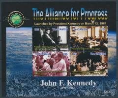 John F. Kennedy's 90th birth anniversary mini sheet, John F. Kennedy 90. születésnapja kisív