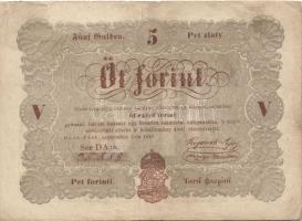 1848-49. 30kr (3x), 1Ft (1x), 5Ft (1x) "Kossuth bankók" T:II/III,III