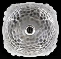 Lalique puncsos talpas kehely, formába öntött, csiszolt és maratott kristályüveg, jelzett (Lalique F...