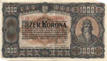 1920. 50f (2x) T:I + 50K "Orell Füssli" T:II + 1923. 1000K "Magyar Pénzjegy.." +...