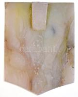 Beck Ötvös Fülöp (1873-1945) DN "Emile Zola" Br emlékplakett márványtalpon (plakett 57x40m...