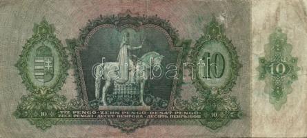 1930-41. 10P,20P,50P,100P zöld nyilaskeresztes felülbélyegzéssel T:II