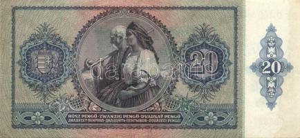 1930-41. 10P,20P,50P,100P zöld nyilaskeresztes felülbélyegzéssel T:II