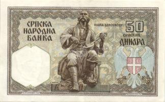 Szerbia/német megszállás 1941. 50D T:II + 1942. 50D, 500D T:I-,I + Fantáziapénzek 1992. 50D (3x) T:I