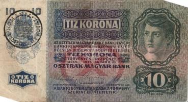 1904-1919. 2K,5K,10K (2klf),25K,50K, benne hamis ellenbélyeg, -bélyegzők T:II,III