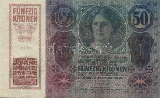 1904-1919. 2K,5K,10K (2klf),25K,50K, benne hamis ellenbélyeg, -bélyegzők T:II,III