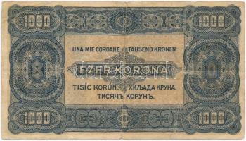 1923. 1000K "8 FILLÉR - NYOLC FILLÉR" felülnyomással T:III,III-
Adamo K37B