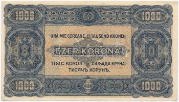 1923. 1000K "Magyar Pénzjegynyomda R.t. Budapest" nyomdahely jelöléssel T:II