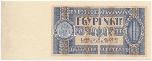 1938. 1P "H 960 076540" elcsúszott nyomat jobboldali ívszéllel T:II- szélén kis szakadások