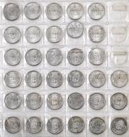 1941-1945. ~95db-os Al pengő gyűjtemény, sok szép tartású érmével. Használt gyűrűs érmeberakóban T:vegyes