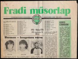 1983 Fradi műsorlap 1983/84-es idény 1. szám