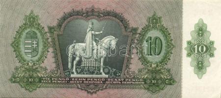 1936. 10P (7x) egymásutáni sorszámmal, egyszeri megszakítással T:II+ Egyszer hajtva, törve nem!