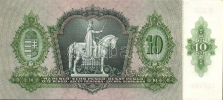 1936. 10P (7x) egymásutáni sorszámmal, egyszeri megszakítással T:II+ Egyszer hajtva, törve nem!