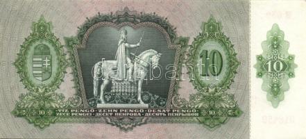 1936. 10P (7x) egymásutáni sorszámmal, egyszeri megszakítással T:II+ Egyszer hajtva, törve nem!