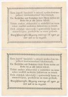 1849. 15kr + 30kr sorozatszáma csillaggal "Kossuth bankó" T:I-