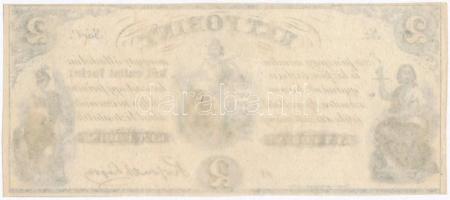1852. 2Ft "Kossuth bankó" "C" kitöltetlen, ívszéllel T:I-
Hungary 1852. 2 Forin...
