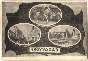 Nagyvárad, Oradea; bevonulás, Horthy Miklós tér, Szent László tér / entry of the Hungarian troops, squares (EK)