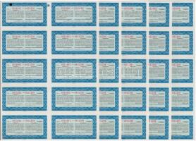 Budapest 2000. "Erste Sparkassen Biztosító Részvénytársaság" 100 db részvénye összesen 1.0...