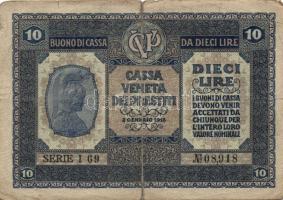 Olaszország/Velence/osztrák megszállás 1918. 50c, 1L, 2L, 10L, 20L T:III,IV