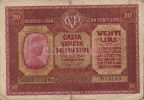 Olaszország/Velence/osztrák megszállás 1918. 50c, 1L, 2L, 10L, 20L T:III,IV