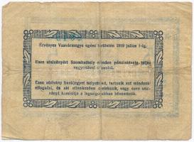 Szombathely 1919. 5K "Szombathelyi Takarékpénztár R.T." utalvány T:III-