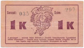 Cegléd 1919. 1K "Czegléd Városi Pénztár" T:III,III-
Adamo CEG-1.1