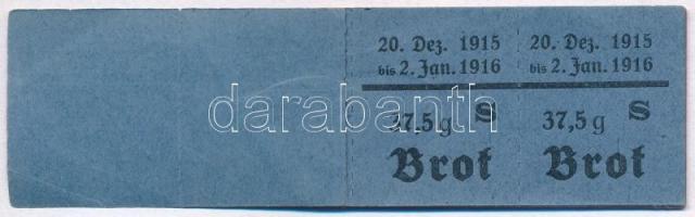 Német Birodalom ~1915-1916. 14db kis kenyérjegy összetűzve T:III
German Empire ~1915-1916. 14pcs of...