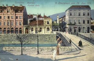Sarajevo, Appelquia, Attentatsort / Apelova obala / quay, place of the assassination of Archduke Franz Ferdinand of Austria and his wife Sophie in 1914 (fl)