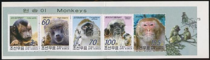 2004 Majmok bélyegfüzet Mi 4723-4727