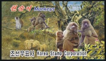 Monkies stamp-booklet Majmok bélyegfüzet