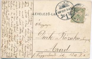 Nagasaki, magyar autós kirándulás, utcakép / Hungarian automobile trip on the street (small tear)