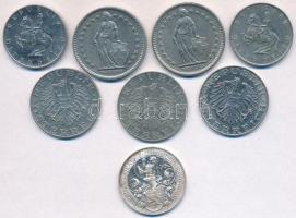 Vegyes: Svájc 1968-1974. 2Fr Cu-Ni (2x) + Ausztria 1983-1998. 5Sch Cu-Ni (2x) + 1990-1995. 10Sch Cu-...