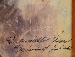 Gyémánt jelzéssel: Fülbevalós lány. Vegyes technika, papír, üvegezett keretben, 40×55 cm