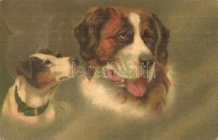 Dogs. Wenau-Postkarte No. 948. litho (Rb)