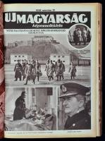 1939 Vasárnapi Újság - Új Magyarság képes melléklete, hiányos, fél évfolyam. Vászonkötésben, rengeteg korabeli fekete-fehér fotóval.