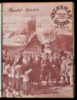 1939 Vasárnapi Újság - Új Magyarság képes melléklete, hiányos, fél évfolyam. Vászonkötésben, rengete...