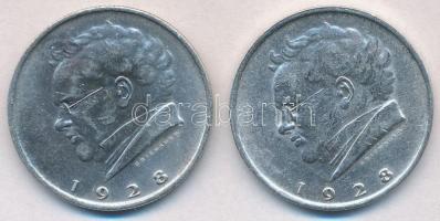 Ausztria 1928. 2Sch Ag "100 éve halt meg Schubert" (2x) T:2 Austria 1928. 2 Schilling Ag "Centennial of the Death of Schubert" (2x) C:XF Krause  KM#2843