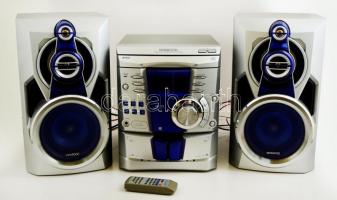 Kenwood RXD 755  mini hifi szett két hangfallal, működő, jó állapotban