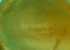 Zsolnay vízből merítő eozin mázas porcelán asztaldísz /névjegytartó. Hibátlan 16x10 cm