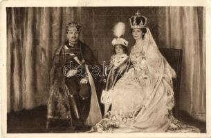 IV. Károly király, Zita királyné, Ottó koronaherceg / Charles I of Austria, Zita, Otto (EK)