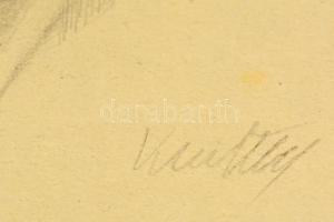 Kmetty jelzéssel: Portrék 3 db. Ceruza, papír, 30×20 cm (3×)