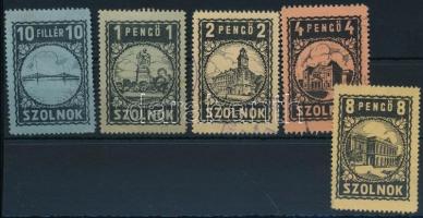1930 Szolnok városi illeték 44-48 sz. bélyeg (14.500)