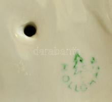 Hollóházi kutya, kézzel festett, jelzett, hibátlan, m:13,5 cm