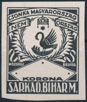1922 Sarkad MINTA városi illetékbélyeg (15.000)
