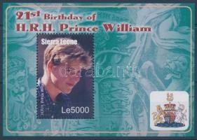 Vilmos herceg 21. születésnapja blokk, Prince William's birthday block