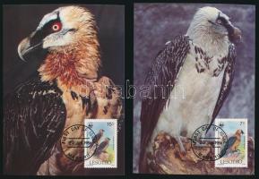 WWF: Saskeselyű sor 4 db CM-en WWF: Bearded vulture set on 4 CM