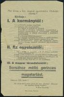 1934 Mit kíván a ker. magyar egyetemi és főiskolai ifjuság? Debrecen, Beke-nyomda. Röplap.