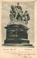 Pozsony, Pressburg, Bratislava; Koronázási emlékszobor / Maria Theresia Denkmal / monument (EK)